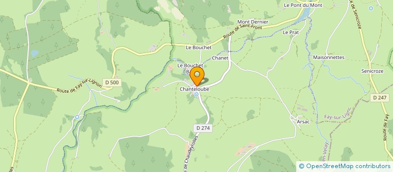 localisation de l'entreprise MONSIEUR ROLAND TREMOUILHAC  LES VASTRES