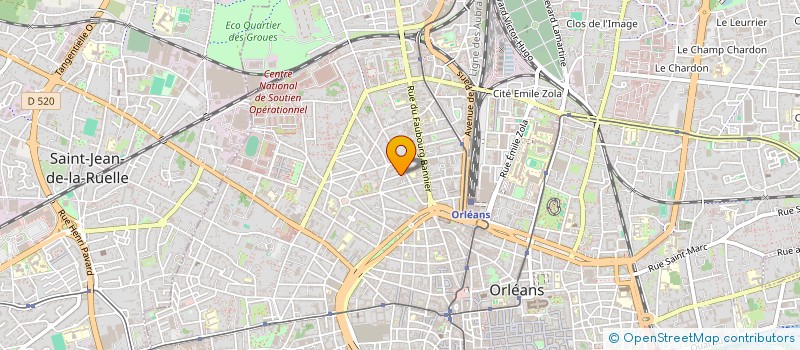 localisation de l'entreprise MONSIEUR ROLAND TRUCHE à ORLEANS
