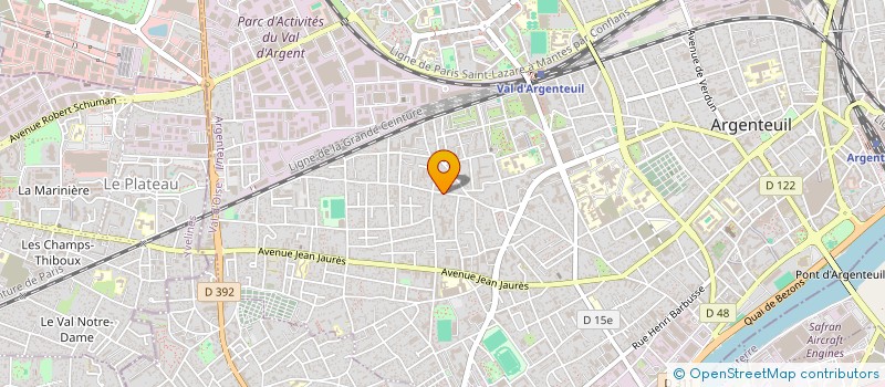 localisation de l'entreprise MONSIEUR ROLAND TSANGA BODO à ARGENTEUIL