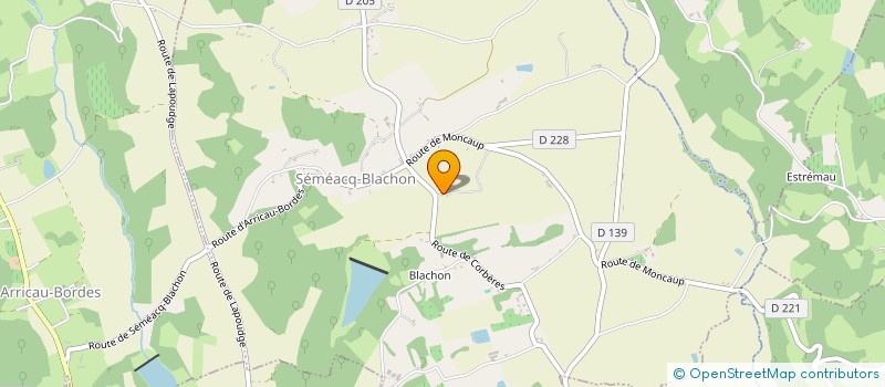 localisation de l'entreprise MONSIEUR ROLAND TUCOULOU  CROUSEILLES