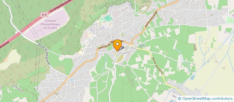 localisation de l'entreprise MONSIEUR ROLAND VACHE  ROCHEFORT-DU-GARD