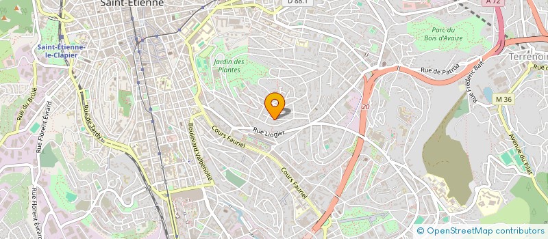 localisation de l'entreprise MONSIEUR ROLAND VACHER  SAINT-ETIENNE