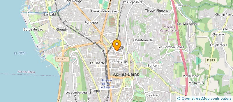 localisation de l'entreprise MONSIEUR ROLAND VAQUAISE  AIX-LES-BAINS