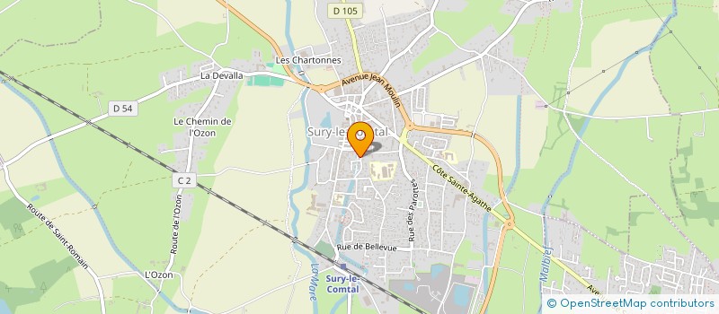 localisation de l'entreprise MONSIEUR ROLAND VAUCHER à SURY-LE-COMTAL