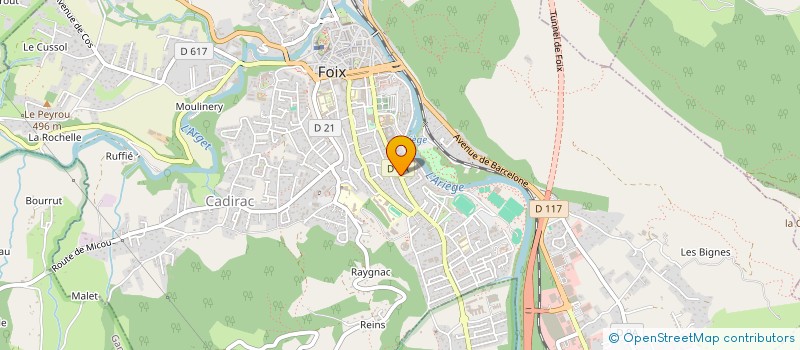 localisation de l'entreprise MONSIEUR ROLAND VERGER à FOIX