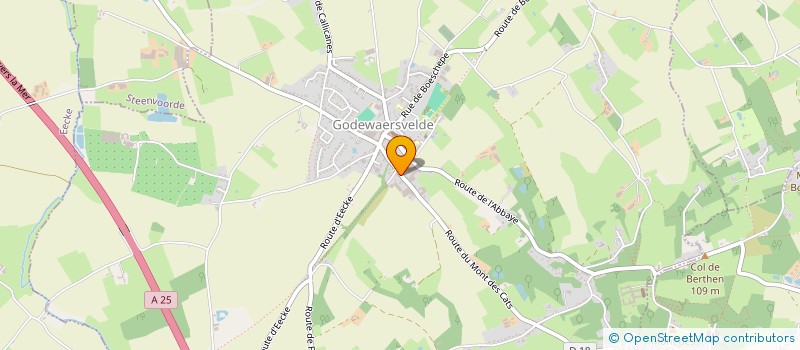localisation de l'entreprise MONSIEUR ROLAND VERHAEGHE à GODEWAERSVELDE