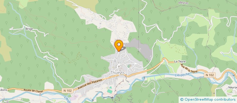 localisation de l'entreprise MONSIEUR ROLAND VEYRENC  THUEYTS