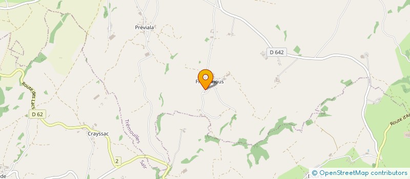 localisation de l'entreprise MONSIEUR ROLAND VIDAL  LE VIBAL