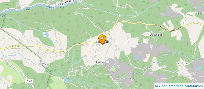 localisation de l'entreprise MONSIEUR ROLAND VIGOUROUX à LACROUZETTE