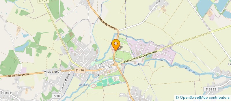 localisation de l'entreprise MONSIEUR ROLAND VIONNET  BLETTERANS