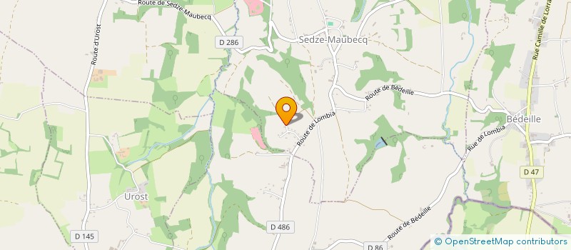 localisation de l'entreprise MONSIEUR ROLAND VIVES  SEDZE-MAUBECQ