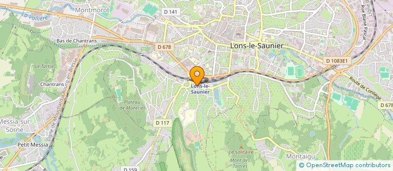 localisation de l'entreprise MONSIEUR ROLAND VUILLAUME  LONS-LE-SAUNIER