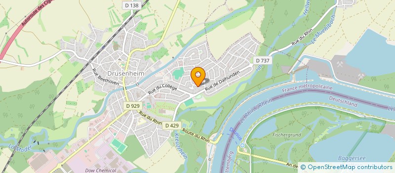 localisation de l'entreprise MONSIEUR ROLAND WAGNER  DRUSENHEIM