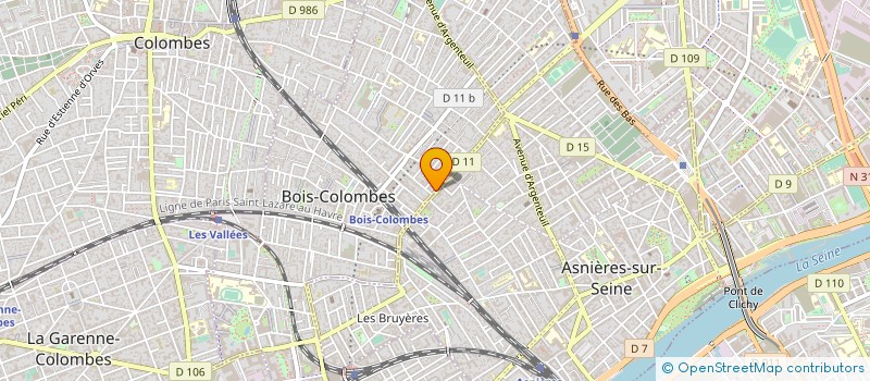 localisation de l'entreprise MONSIEUR ROLAND WAITZMANN à BOIS-COLOMBES