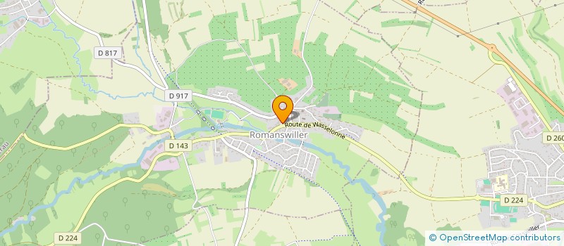 localisation de l'entreprise MONSIEUR ROLAND WASSER  ROMANSWILLER