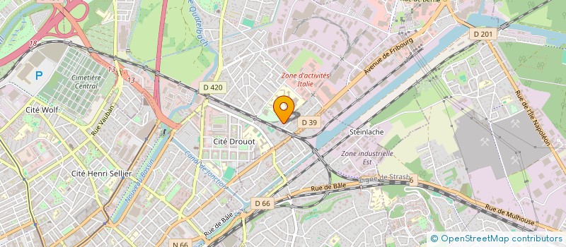 localisation de l'entreprise MONSIEUR ROLAND WUNENBURGER  ILLZACH