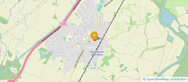 localisation de l'entreprise MONSIEUR ROLAND WURTZ  HERRLISHEIM
