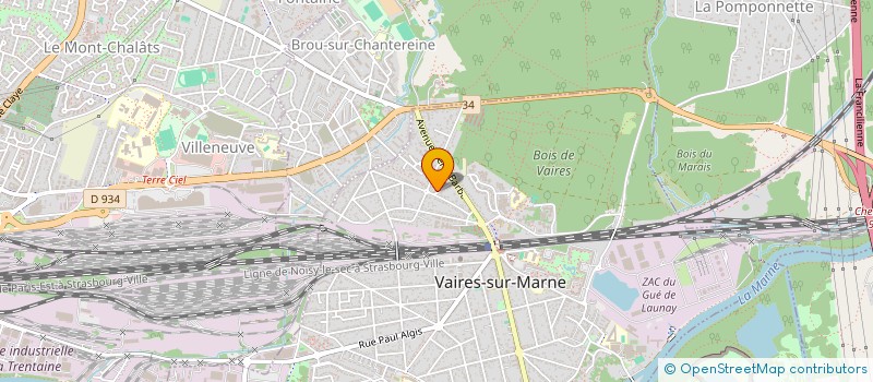 localisation de l'entreprise MONSIEUR ROLAND ZAFFINI  VAIRES-SUR-MARNE