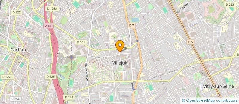 localisation de l'entreprise MONSIEUR ROLANDE JONCART  VILLEJUIF