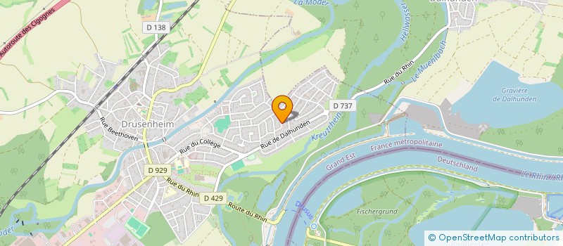 localisation de l'entreprise MONSIEUR ROLANDO COELHO DE OLIVEIRA  DRUSENHEIM