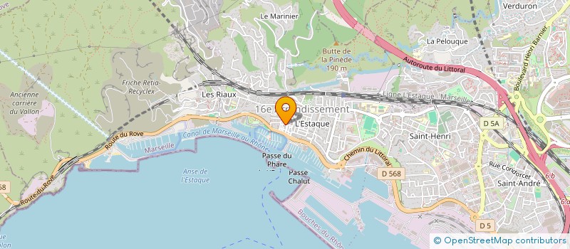 localisation de l'entreprise MONSIEUR ROLANDRISS OLIVER  MARSEILLE