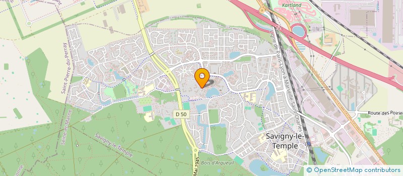 localisation de l'entreprise MONSIEUR ROLDAN BILUILA  SAVIGNY-LE-TEMPLE