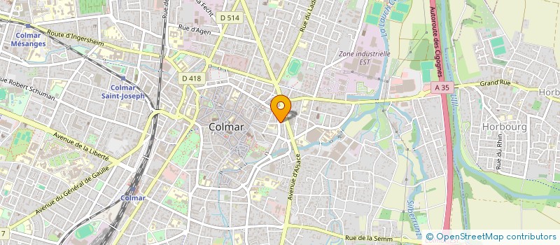 localisation de l'entreprise MONSIEUR ROLF KRAUSS à COLMAR
