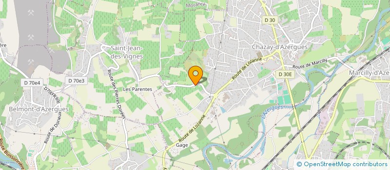 localisation de l'entreprise MONSIEUR ROLLAND AUBAZAC  CHAZAY-D'AZERGUES