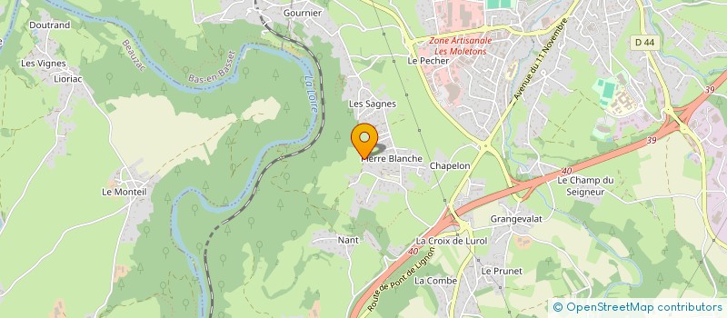 localisation de l'entreprise MONSIEUR ROLLAND BARRIOL  MONISTROL-SUR-LOIRE