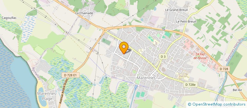 localisation de l'entreprise MONSIEUR ROLLAND BERTRAND à MARENNES-HIERS-BROUAGE