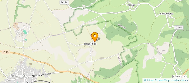 localisation de l'entreprise MONSIEUR ROLLAND BRUNET  FONTANNES