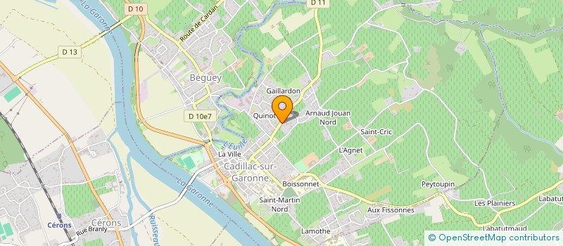 localisation de l'entreprise MONSIEUR ROLLAND BUSCATO  CADILLAC-SUR-GARONNE