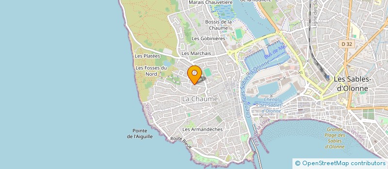 localisation de l'entreprise MONSIEUR ROLLAND CANTIN à LES SABLES D'OLONNE