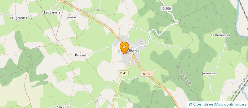 localisation de l'entreprise MONSIEUR ROLLAND CHABRIER à LA CHOMETTE