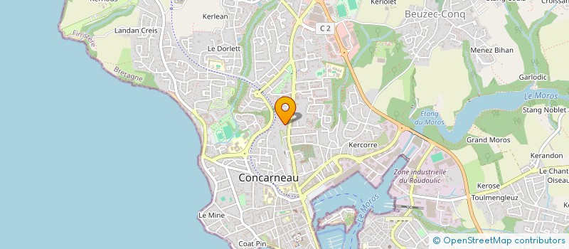 localisation de l'entreprise MONSIEUR ROLLAND DUCLOS  CONCARNEAU