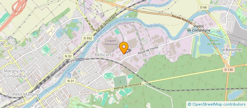 localisation de l'entreprise MONSIEUR ROLLAND FABRE  COMPIEGNE