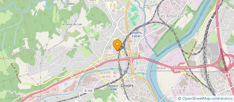 localisation de l'entreprise MONSIEUR ROLLAND FAHY  GIVORS