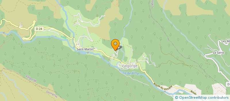 localisation de l'entreprise MONSIEUR ROLLAND FAYOLLE  VALGORGE