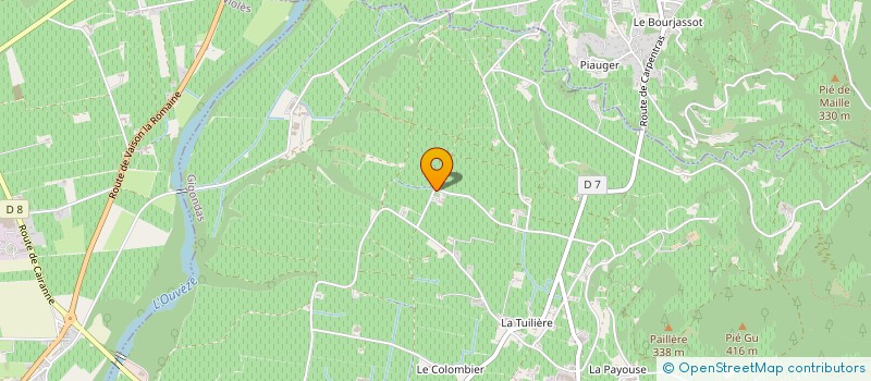 localisation de l'entreprise MONSIEUR ROLLAND GAUDIN  GIGONDAS