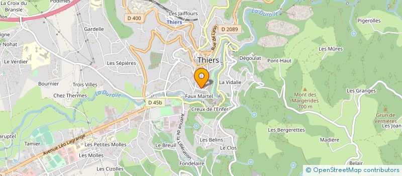 localisation de l'entreprise MONSIEUR ROLLAND VERDIER-GORCIAS  THIERS