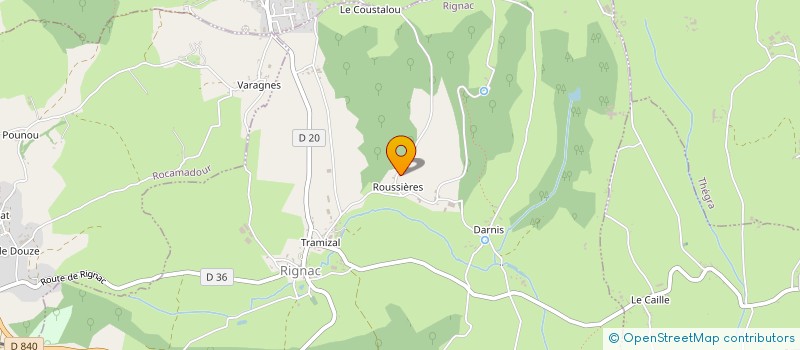localisation de l'entreprise MONSIEUR ROLLAND VERGNE à ROCAMADOUR
