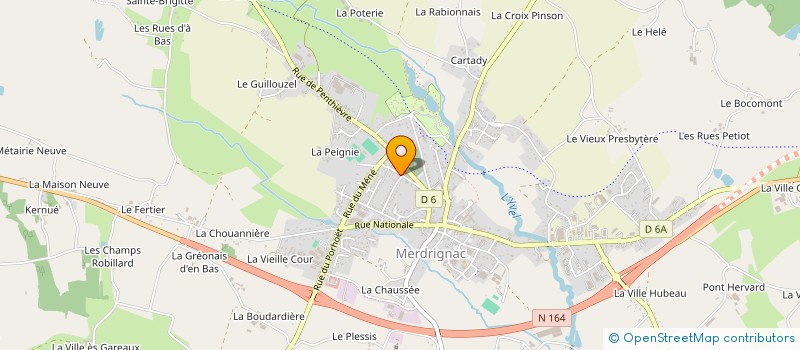 localisation de l'entreprise MONSIEUR ROLPH MILWENY BUNZANGA  MERDRIGNAC