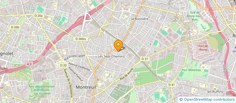 localisation de l'entreprise MONSIEUR ROMA LEGRAND à MONTREUIL