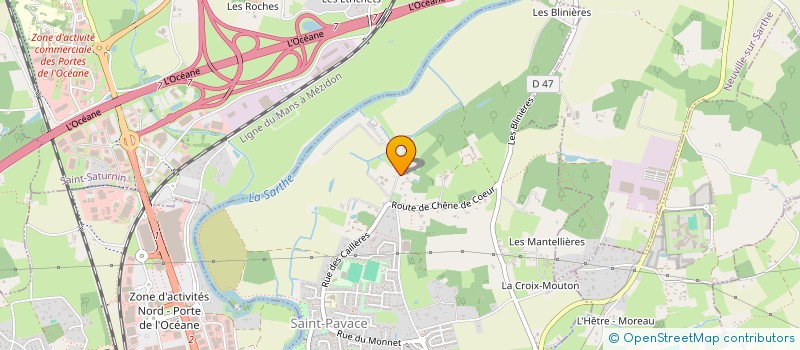 localisation de l'entreprise MONSIEUR ROMAIN ABRIVARD  SAINT-PAVACE