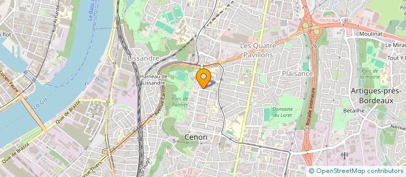 localisation de l'entreprise MONSIEUR ROMAIN AGBODJAN  CENON