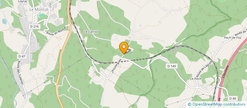 localisation de l'entreprise MONSIEUR ROMAIN ALAGARDA  LE MONTAT