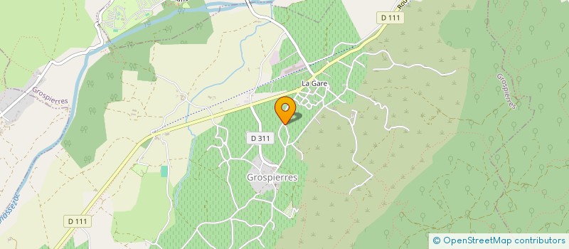 localisation de l'entreprise MONSIEUR ROMAIN ALBARES  GROSPIERRES