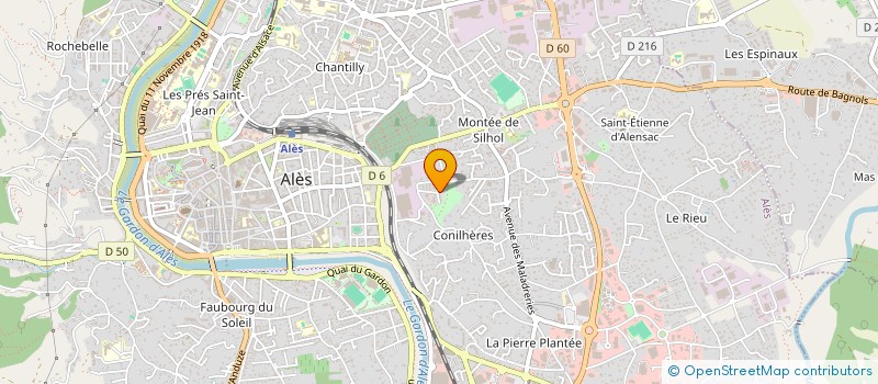 localisation de l'entreprise MONSIEUR ROMAIN ALLAVENA  ALES