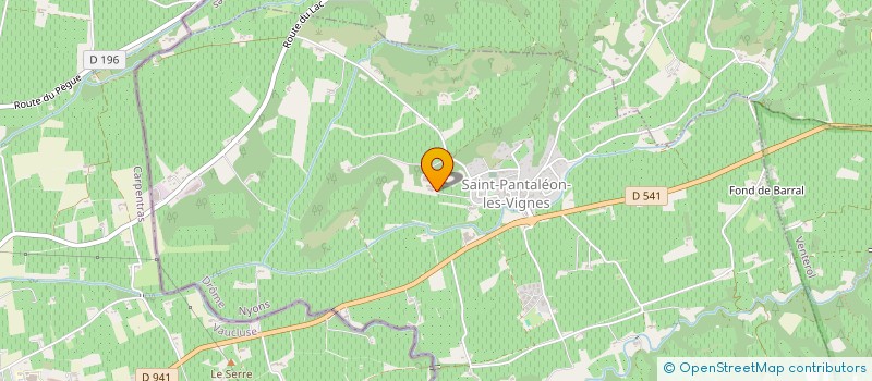 localisation de l'entreprise MONSIEUR ROMAIN ALLEGRE  SAINT-PANTALEON-LES-VIGNES