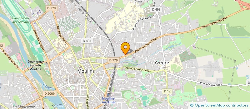 localisation de l'entreprise MONSIEUR ROMAIN ALVES à MOULINS